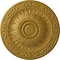 Ekena Millwork Lunel Ceiling Medallion (Fits Canopies up to 3 3/4"), Hnd-Painted Pharaohs Gold, 20 1/4"OD x 1 1/2"P CM20LUPGS - alternate 1